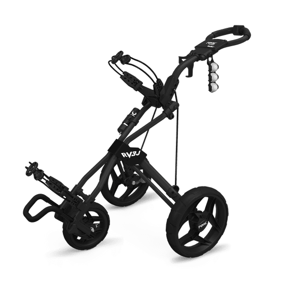 Rovic by Clicgear RV3J Junior 3-Wheel Golf Push Cart, Charcoal Black
