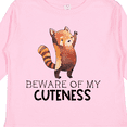 thumbnail image 4 of Inktastic Beware of My Cuteness Cute Red Panda Boys or Girls Long Sleeve Toddler T-Shirt, 4 of 5