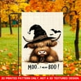 thumbnail image 2 of 1 PC, 2D Flat/ Garden flag, late-night silent design pattern, 18x12 inches (45x30cm), fashionable 2D pattern, autumn Thanksgiving, Halloween garden flag, home, outdoor, courtyard, lawn, garden, holid, 2 of 6
