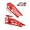 red, variant on Shininglove 5T Hydraulic Car Ramps (2-Pack) - 11,000lb Capacity, 4-Position Adjustable Lift (11.6"–16.2"), Low-Profile Steel Ramps w/Hydraulic Jack for Trucks/SUVs