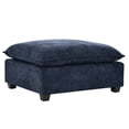 thumbnail image 2 of Miekor Furniture Comfy Cloud Couch Sectional 4 Seat Sofa with 2 Ottoman, Chenille Sofa Sleeper Deep Seat Sofa with Throw Pillows for Living Room(Blue) No7847, 2 of 9