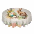 thumbnail image 2 of Vintage Paris Tower Butterfly Round Tablecloths for Dining Table Waterproof Table Cover for Kitchen Living Room, 2 of 7