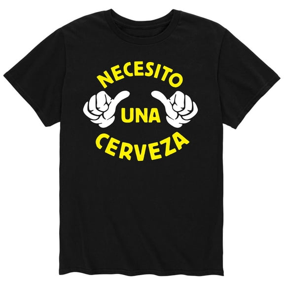 Instant Message - Necesito Una Cerveza - Men's Short Sleeve Graphic T-Shirt