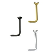 20g Assorted Nose Rings and Studs, 6-Pack