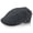 Grey Herringbone, variant on Main Street Grey Herringbone Wool Flat Cap Herringbone & Plaid Designs Snap Brim Grosgrain Sweatband Quilted Lining Comfortable