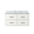 thumbnail image 3 of Tuckerton 36 in W x 22 in D White Single Bath Vanity and Carrara Marble Top, 3 of 10