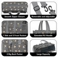 thumbnail image 3 of Teacher Tote Bag,Cute Pug Puppies Teacher Utility Tote Bag,Large Work Tote Bags for Women with Multiple Pockets,Top Zipper Closure,13.8x10.6x6.7 Inch, 3 of 5