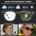 thumbnail image 3 of AI  Glasses with 4K Camera, Photo/Record Sunglasses for Travel,  & Daily Use, Photochromic Lenses, Hands-Free Call  Glasses, ChatGPT Voice Assistant, 8-Hours, 3 of 6