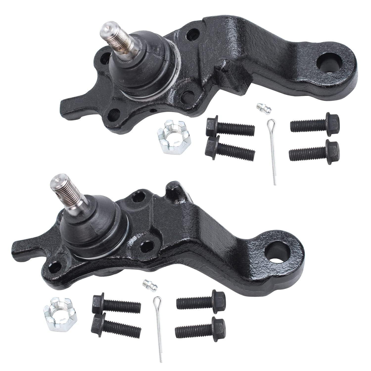 Detroit Axle - 12pc Front Suspension Kit for 1995-2000 Toyota Tacoma 1996 1997 1998 1999, 4 Upper and Lower Ball Joints, 4 Inner Outer Tie Rods, 2 Sway Bars, 2 Boots, Replacement