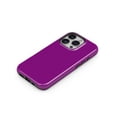 thumbnail image 3 of DesignSkinz Scratch-Resistant Hard Slim Case Compatible with iPhone SE Gen 2/3 (Compatible with MagSafe) - Solid Dark Purple, 3 of 9
