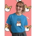 thumbnail image 2 of Short Legs Big Attitude Corgi T-Shirt Women -Image by Shutterstock, Female 4X-Large, 2 of 4