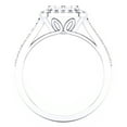 thumbnail image 3 of Dazzlingrock Collection 0.95 Carat (ctw) 10K Round White Diamond Ladies Split Shank Engagement Ring 1 CT, White Gold, Size 8.5, 3 of 5