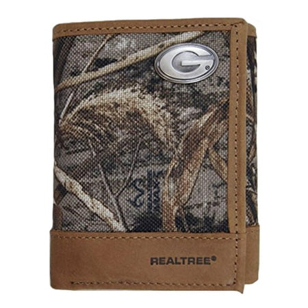 - NCAA Georgia Bulldogs Realtree Nylon/Leather Trifold Concho Wallet