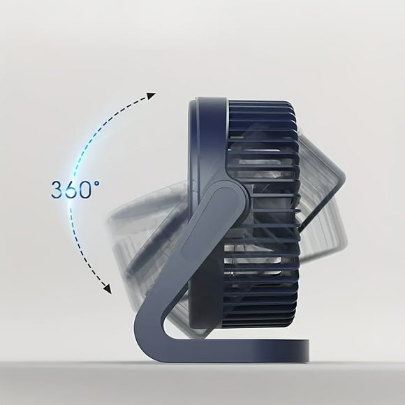 Portable USB Desk Fan - 5 Speeds & 360° Silent Operation - Stay Cool & Comfortable Anywhere - For Office & Home Use - Perfect Gift For Summer