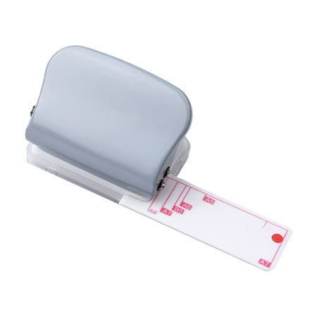 

Portable Hole Puncher 3/6/9 Holes w/ Positioning Ruler Confetti Box 5 Sheet Capacity Skid-Resistant Base for School Home