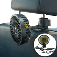 thumbnail image 1 of 360 Grados Ventilador Para Auto Asiento Trasero De Coche Usb Xtellar negro, 1 of 3