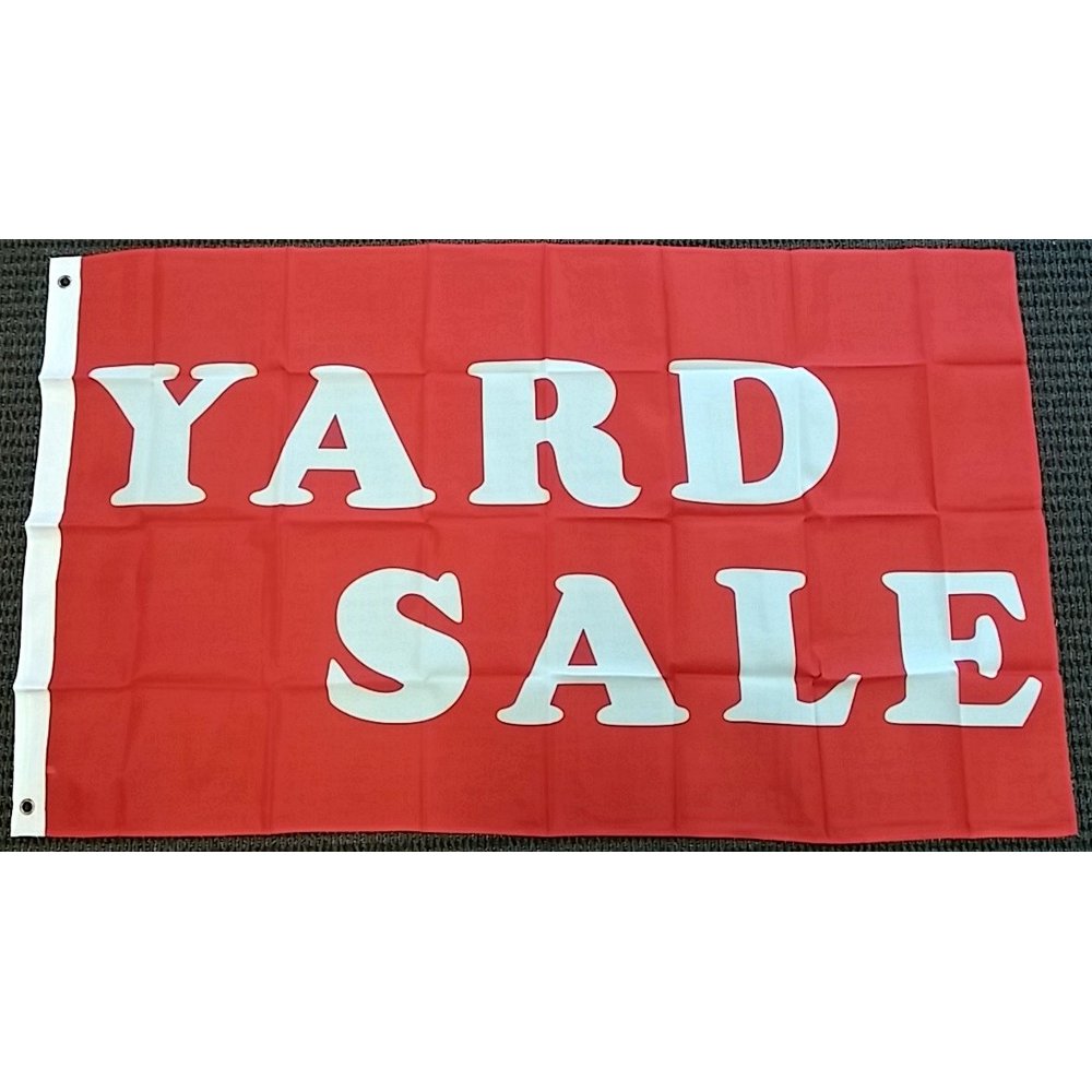 Red YARD SALE Polyester 3x5 Foot Flag Outdoor Banner House Advertising