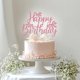 thumbnail image 5 of Purpurina de feliz cumpleaños con lazo rosa Cake Topper Mis Quince, 5 of 7