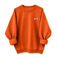 thumbnail image 4 of KEGIRLOM Oversized Halloween Sweaters for Women, Black Cat, Ghost, Pumpkin Print, Long Sleeve, Crew Neck, Halloween Outfits Orange, 4 of 6