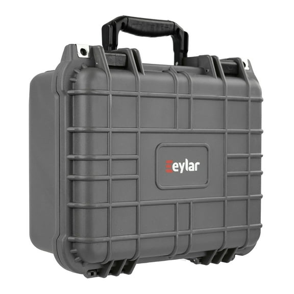 eylar SA00001 Standard Waterproof and Shockproof Gear Hard Case with Foam Insert (Gray), SA00001-GRA