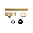 thumbnail image 4 of Ayna Decors Brass Contemporary Round Bottle P Trap 1 1/4, Basin Sink Waste Trap Drain Tube Kit Adjustable Height, Brushed Gold Finish, 3 Pack, 4 of 5