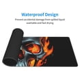 thumbnail image 4 of Pofeuu Flame Metal Skull Print Desk Mat for Keyboard and Mouse，Computer Desk Matt for Desktop，Large Mouse Pad for Desk，Desk Pads on Top of Desks 12x31.5in, 4 of 8