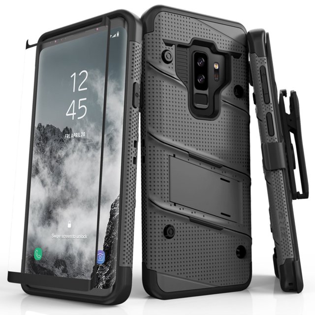 Funda Galaxy S9 Plus Zizo Holster Clip Bolt Gris Zizo Bolt