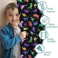 thumbnail image 3 of Blackout Kids Curtains,Colorful Cartoon Dinosaurs RainbowColors Pattern Childrens Insulated Curtains Set Of 2,Bedroom Essentials,Toddler Room Decor 42"x84", 3 of 5