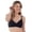 Black, variant on Women's Bestform 5006248 Striped Wireless Cotton Lightly-Lined Cup Bra (White 36B)