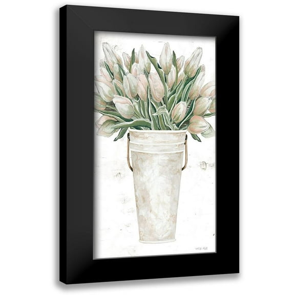 Jacobs, Cindy 9x14 Black Modern Framed Museum Art Print Titled - Blushing Tulips
