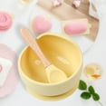 thumbnail image 5 of Visland Silicone Spoon Bowl Set with Suction Cup Baby Eating Training Anti-slip Dinnerware for Children, 5 of 7