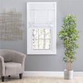 thumbnail image 3 of Camalay Harmony Light Filtering Adhesive Fastener Cascade Roman Shade 40 x 64 in White, 3 of 6