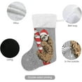 thumbnail image 3 of GZHJMY Christmas Stocking, Personalized Sloth Large Candy Stocking Hanging Gift, Xmas Stockings Decoration 1 PCS for Family Holiday Party Ornaments Decor Fireplace, 3 of 7