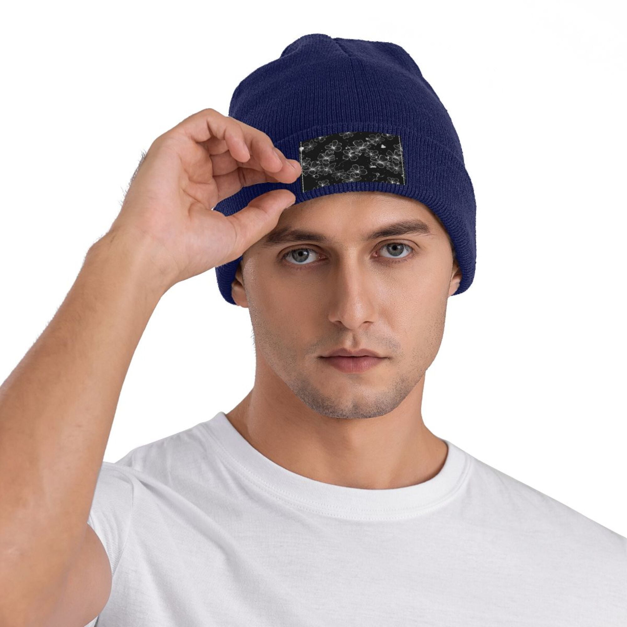 帽子 SIDE STRAP FLOWER KNIT CAP 帽子 SIDE STRAP FLOWER KNIT CAP Side Flower Beanie - Etsy Canada