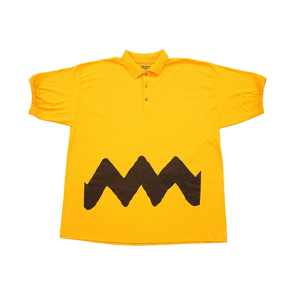 Peanuts Charlie Brown Polo Button Up Costume T-Shirt - Walmart.com ...