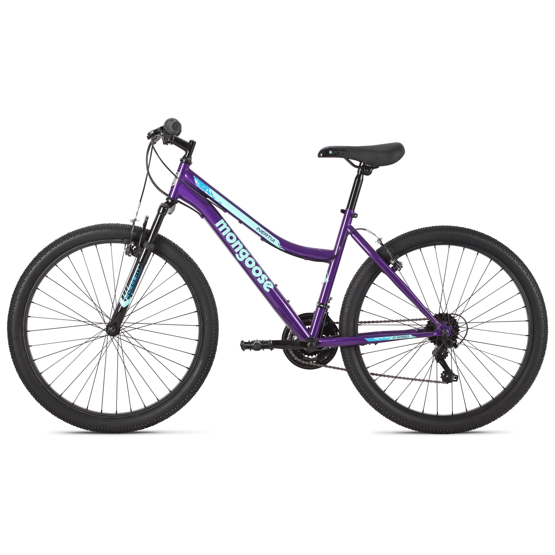 Mongoose Inertia Mountain Bike, 26-Inch Wheels, 21 Speeds, Purple