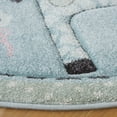 thumbnail image 3 of SAFAVIEH Carousel Kids Taneka Animals at Play Area Rug, Blue, 4' x 4' Round, 3 of 10