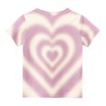 thumbnail image 4 of Jinhomg Girls 3/4 Sleeve Shirts Cute Heart Graphic Tunic Tops Loose Fit Comfy Crew Neck Summer Blouses Casual Daily Wear White 11 Years, 4 of 5