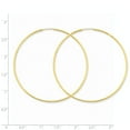 thumbnail image 2 of 14k Yellow Gold 1.25mm Endless Hoop Earrings - 1.5 Grams - Measures 50x52mm Wide 1.25mm Thick, 2 of 2
