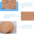 thumbnail image 3 of 12 posavasos de corcho para bebidas, posavasos de té o café reutilizables resistentes al calor absorbentes, posavasos en blanco para manualidades, posavasos de corcho para regalos cálidos, 3 of 5