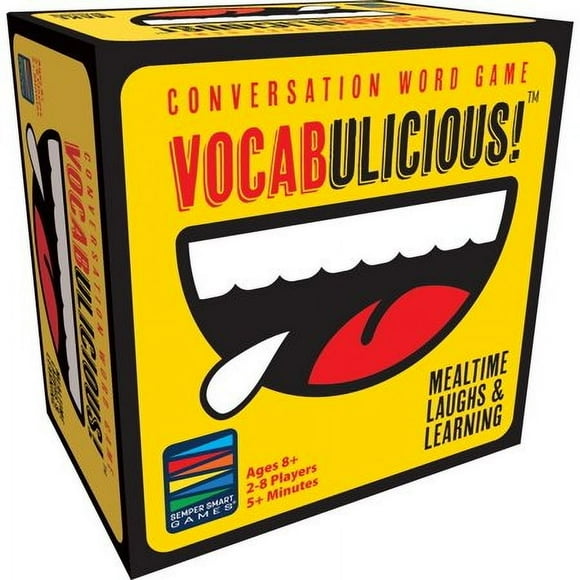Semper Smart Games VOCABULICIOUS! The Vocabulary Word and Conversation Game That Makes Mealtime More Meaningful.