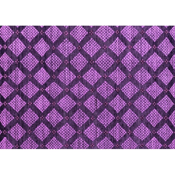 Ahgly Company Indoor Rectangle Abstract Purple Modern Area Rugs, 2' x 3'