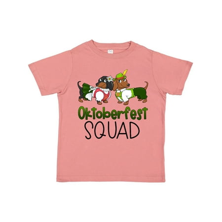 

Inktastic Oktoberfest Squad Cute Dachshunds in German Costumes Gift Toddler Boy or Toddler Girl T-Shirt
