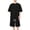 Black, variant on 2 Piece Set Men Men Shirts and Mans Pants Warm Weather Set Lightweight Silky Feel Short Sleeve Shirt and Shorts Cooling Breathable Casual Beach Travel Lounge Wear M-4XL