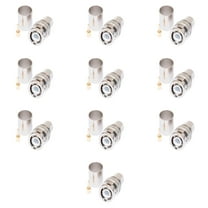 BNC Male Crimp Connector for Belden 9913 & LMR-400 Coax Cables – Secure & Long-Lasting – 10 Pcs Pack