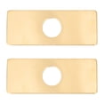thumbnail image 1 of Shisuyan Assiette de Terrasse en Acier Inoxydable Dorée 2 Pcs 6.3X2.5In, 1 of 8