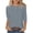 Gray, variant on Staron Women's Casual Tops 3/4 Sleeve Round Neck Blouse Loose Comfy Fashion Basic Tee Shirt, Beige L