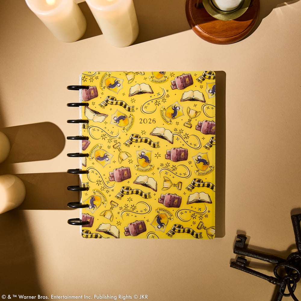 Happy Planner Harry Potter Hufflepuff Magic Jan - Dec 2026 12 Month Planner Classic Sized