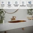 thumbnail image 5 of Karran Usa CCU200GG Cinox 27-1/2" Oval Stainless Steel Undermount Bathroom Sink - Gunmetal, 5 of 7