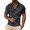 A-Grey1118, variant on Mens Polo Shirts Short Sleeve Quarter Zip Herringbone Geometric Pattern Casual Shirts Lightweight Tops